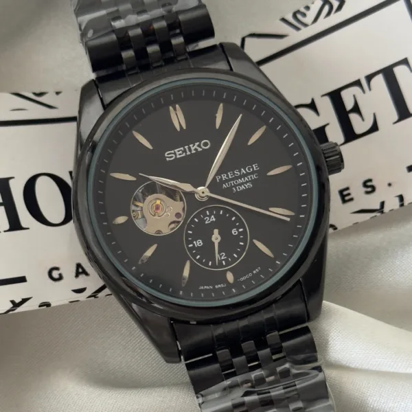 SEIKO-Presage (Automatic Watch) – Black