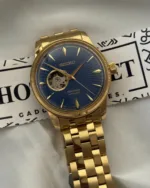 SEIKO-Presage (Automatic Watch) – Blue Dial / Gold Strap