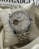 SEIKO-Presage (Automatic Watch) – White Dial / Silver Strap
