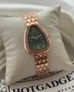 Serpenti (Analog Watch) – Green Dial / Rose Gold Strap
