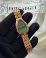 Serpenti (Analog Watch) – Green Dial / Rose Gold Strap