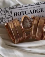Serpenti-Tubogas (Analog Watch) – Black Dial / Rose Gold Strap – Plain Bezel – video