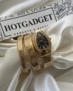 Serpenti-Tubogas Gold (Analog Watch) – Black Dial / Gold Strap