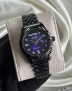 SKO-Datejust (Analog Watch) – Blue Dial / Black Strap