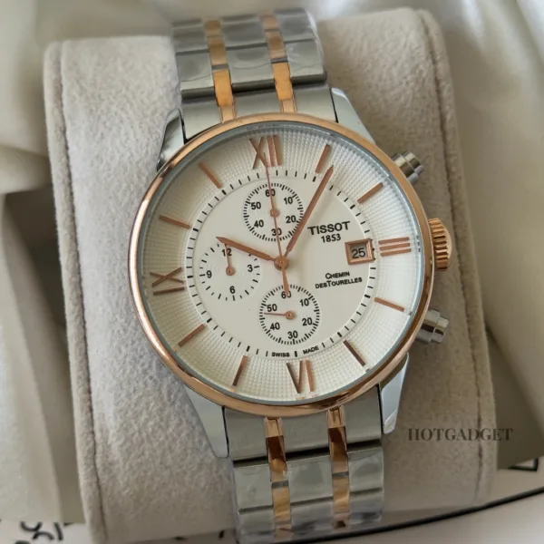 Tissot T-Classic Chemin (Chronograph Watch) – White Dial / Multiple Strap