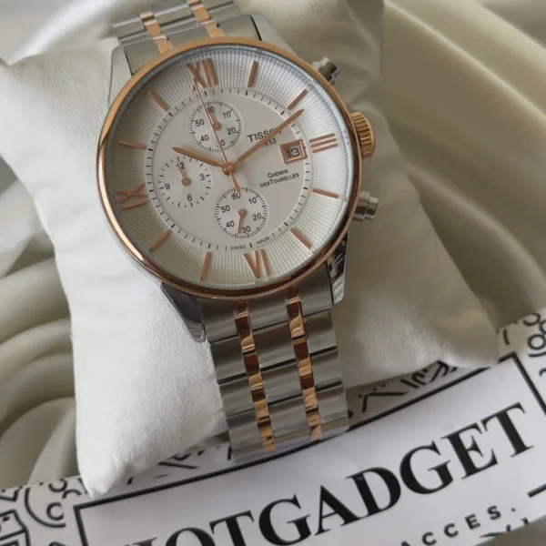 Tissot T-Classic Chemin (Chronograph Watch) – White Dial / Multiple Strap