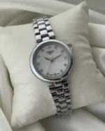 Tissot-TLady (Analog Watch) – White Dial / Silver Strap
