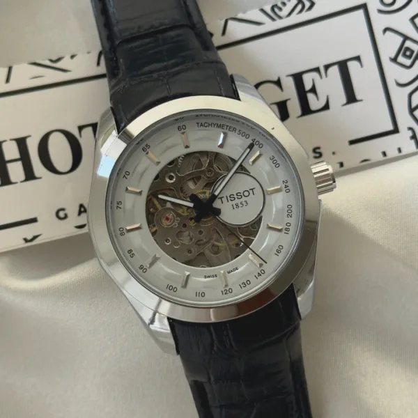 TissotCouturier 1853 (Automatic Watch) – White Dial / Black Strap