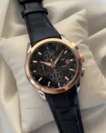 TissotCouturier 1853 (Chronograph Watch) – Black Dial / Black Strap – Rose Gold Case