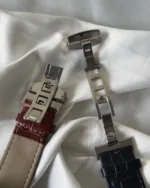 TissotCouturier 1853 (Chronograph Watch) – White Dial / Brown Strap – Roman Numerals