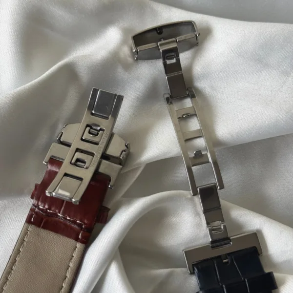 TissotCouturier 1853 (Chronograph Watch) – White Dial / Brown Strap – Roman Numerals
