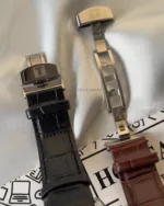 TissotCouturier 1853 (Chronograph Watch) – White Dial / Brown Strap – Rose Gold Case