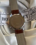 TissotCouturier 1853 (Chronograph Watch) – White Dial / Brown Strap – Rose Gold Roman