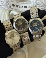 TissotPowermatic 80 (Automatic Watch) – Black Dial / Silver Strap