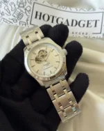 TissotPowermatic 80 (Automatic Watch) – White Dial / Silver Strap