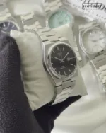 TissotPRX Powermatic (Analog Watch) – Black Dial / Silver Strap – Textured Dial – video
