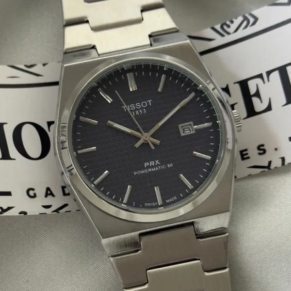 TissotPRX Powermatic (Analog Watch) – Blue Dial / Silver Strap