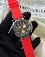 TissotT-Race (Chronograph Watch) – Black Dial / Red Strap