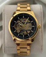 Tommy-Kenri Skeleton (Automatic Watch) – Black Dial / Gold Strap