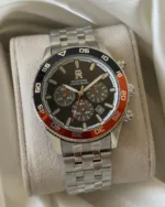 Tommy TH1792157 (Chronograph Watch) – Black Dial / Silver Strap