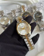 TST PR100 (Analog Watch) – Silver Dial / Silver & Gold Two-Tone Strap