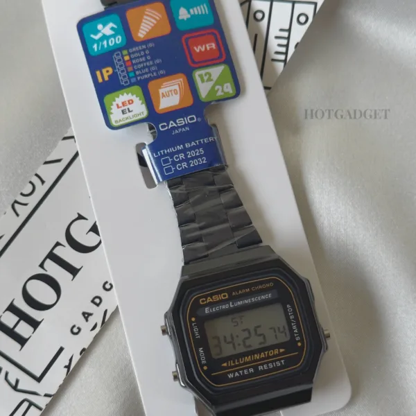 Vintage A168 Unisex (Digital Watch) Black
