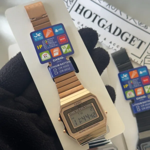 Vintage A700W Unisex (Digital Watch) Rose Gold