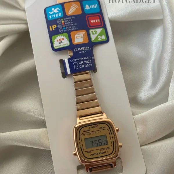 Vintage D124 Rose Gold (Digital Watch)