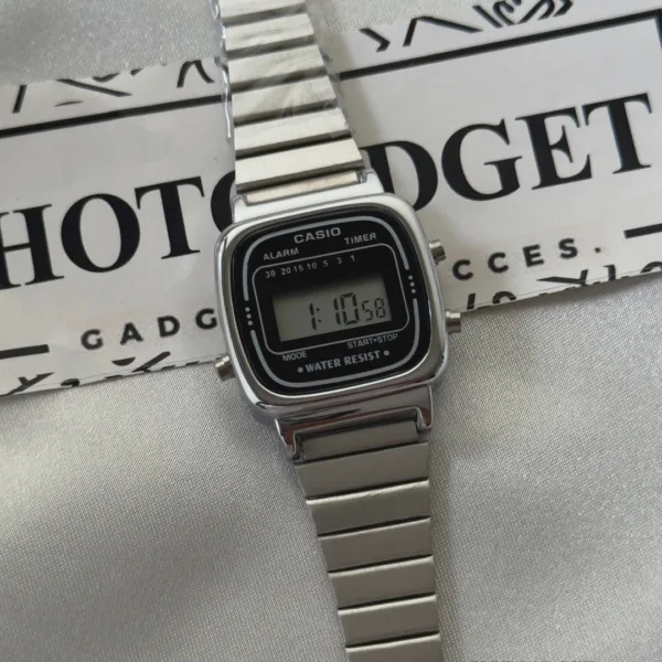 Vintage D124 Black Silver (Digital Watch)