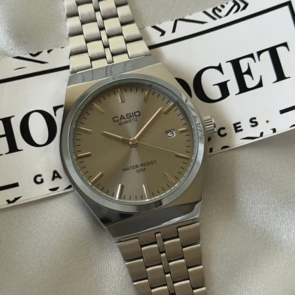Vintage Enticer A2199 (Analog Watch) – Grey Dial / Silver Strap