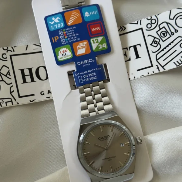 Vintage Enticer A2199 (Analog Watch) – Grey Dial / Silver Strap